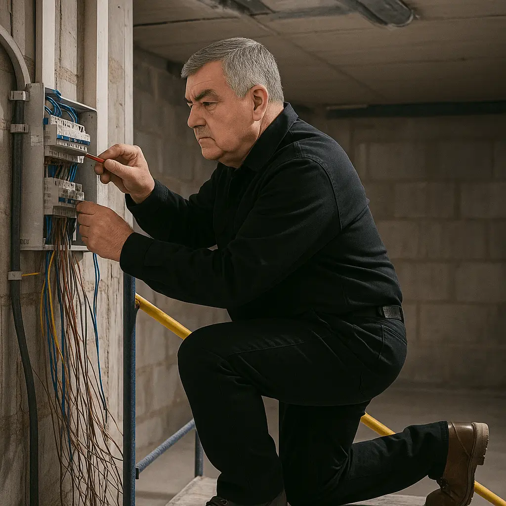 Wartung elektrischer Leitungen